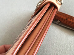 Handmade Leather Biker Wallet Mens Cool Chain Wallet Trucker Wallet with Chain