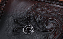 Handmade Leather Horse Mens Chain Biker Wallet Cool Leather Wallet With Chain Wallets for Men