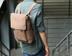 Cool Mens Leather Backpack Travel Backpacks Laptop Backpack for men - iwalletsmen