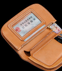 Handmade Leather billfold Mens Chain Biker Wallet Cool Leather Wallet With Chain Wallets for Men
