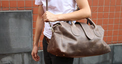 Cool Leather Mens Weekender Bag Travel Bags Shoulder Bags for men - iwalletsmen