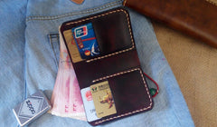 Vintage Coffee Leather Mens Small Wallet Leather Bifold Wallets for Men - iwalletsmen