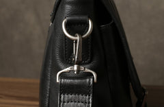 Genuine Leather Mens Cool Messenger Bag Briefcase Work Bag Business Bag for men