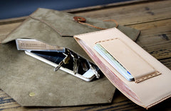 Handmade Vintage Mens Leather Clutch Wallet Cool Wristlet Wallet for Men - iwalletsmen