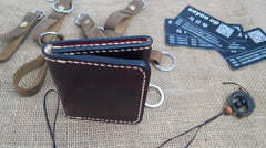 Leather Mens Front Pocket Bifold Small Wallets Card Wallet for Men - iwalletsmen