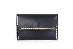 Leather Mens Card Wallet Front Pocket Wallets Small Slim Wallets Change Wallet for Men - iwalletsmen