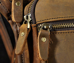 Biker Mens Leather Drop Leg Bag Waist Bag Side Bags Belt Pouch Pack for Men - iwalletsmen