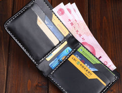 Handmade Leather Carp Mens billfold Wallet Cool Leather Wallet Slim Wallet for Men - iwalletsmen