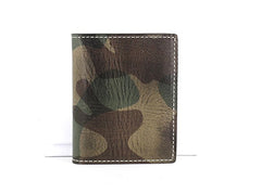 Cool Leather Mens Camouflage License Wallets Front Pocket Wallet Slim Card Wallet for Men - iwalletsmen