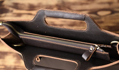 Genuine Leather Mens Cool Clutch Wristlet Bag Briefcase Work Bag Business Bag for men