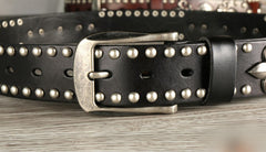 Handmade Genuine Custom Punk Biker Leather Mens Leather Men Belt for Men