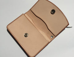 Handmade Leather Mens Cool Slim Leather Envelope Wallet Men Small Wallets Bifold for Men