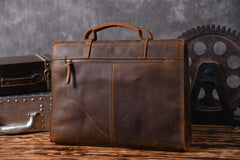 Genuine Leather Mens Cool Messenger Bag Briefcase Work Bag Business Bag for men