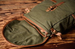 Canvas Mens Cool Backpack Bag Sling Bag Large Travel Bag Hiking Bag for Men