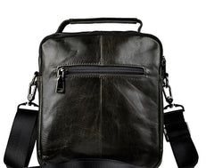 Small Leather Mens SIDE BAGs COURIER BAG Messenger Bag Shoulder Bag for Men - iwalletsmen