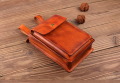 Leather Belt Pouch Mens Small Cases Waist Bag Hip Pack Belt Bag Fanny Pack Bumbag for Men - iwalletsmen