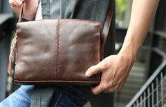 Cool Leather Mens Small Messenger Bag Shoulder Bag for men - iwalletsmen