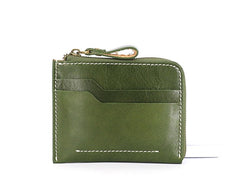 Leather Mens Front Pocket Wallets Small Slim Wallet Card Wallet Change Wallet for Men - iwalletsmen