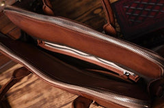 Genuine Leather Mens Cool Messenger Bag Briefcase Work Bag Business Bag for men