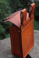 Handmade Leather Belt Pouch Mens Brown Waist Bag CIGARETTE Pouch for Men - iwalletsmen