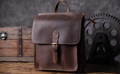 Handmade Leather Mens Cool Backpack Sling Bag Large Travel Bag Hiking Bag for men