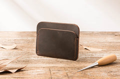 Vintage Leather Mens Card Holders Slim Front Pocket Wallet Card Wallets for Men - iwalletsmen