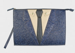 Handmade Leather Floral Tooled Mens Clutch Cool Slim Wallet Zipper Clutch Wristlet Wallet for Men