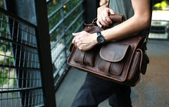 Cool Leather Mens Large Travel Bags Handbag Shoulder Bags for men - iwalletsmen
