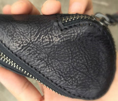 Genuine Leather Mens Cool Key Wallet Car Key Change Coin Holder Car Key Case for Men