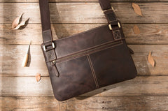 Vintage Leather Mens Cool Messenger Bag Shoulder Bags  for Men - iwalletsmen