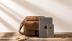 Cool Small Leather Mens Messengers Bag Shoulder Bag for Men - iwalletsmen