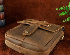 Cool Mens Leather Small Side Bag Belt Pouch Holster Belt Case Waist Pouch for Men - iwalletsmen