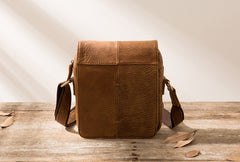 Cool Leather Small Mens Messenger Bags Shoulder Bags for Men - iwalletsmen