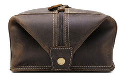 Vintage Leather Small Messenger Bag for men Shoulder Bag for men - iwalletsmen