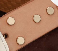 Handmade Genuine Custom God's Hand Cool Leather Mens Leather Men Beige Belt for Men