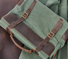Mens Canvas Leather Cool Side Bag Messenger Bag Canvas Handbag for Men - iwalletsmen