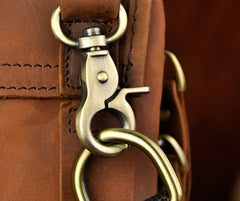 Mens Leather Small Belt Pouch Side Bag Waist Pouch Holster Belt Cases for Men - iwalletsmen