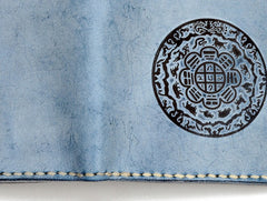 Handmade Leather Tooled Mens billfold Wallet Cool Leather Wallet Slim Wallet for Men