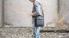 Cool Leather Mens Small Shoulder Bags Messengers Bag for Men - iwalletsmen
