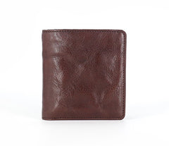 Leather Mens Front Pocket Wallet Small Wallet Slim Wallet Card Wallet for Men - iwalletsmen