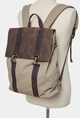 Canvas Mens Cool Backpack Canvas Travel Bag Canvas School Bag for Men - iwalletsmen