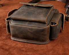 Biker Mens Leather Drop Leg Bag Waist Bag Side Bag Belt Pouch Pack for Men - iwalletsmen