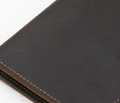 Cool Leather Mens Small Passport Wallet Slim Travel Wallets for Men - iwalletsmen