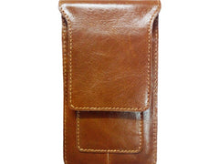 Cool Slim Mens Leather Cell Phone Holsters Belt Pouch Waist Bag for Men - iwalletsmen