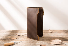 Vintage Cool Mens long Wallet Leather Wallet Long Wallet for Men - iwalletsmen