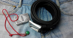 Black Handmade Leather Mens Belt Leather Belt for Men - iwalletsmen