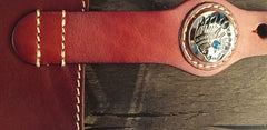 Handmade Leather Tooled Skull Mens Chain Biker Wallet Cool Leather Wallet Long Wallet for Men