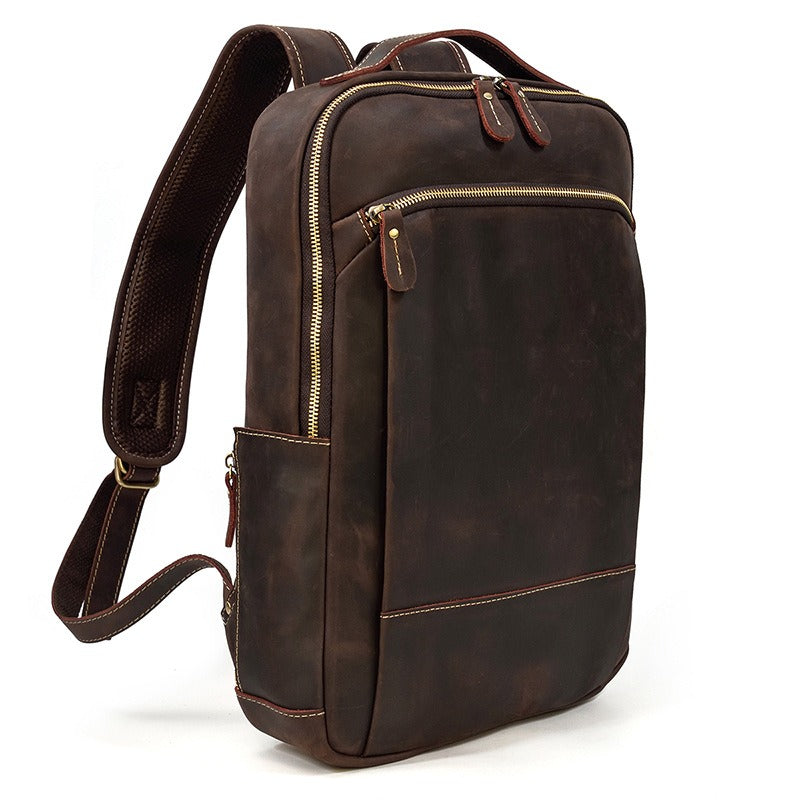 15'' Leather Mens Laptop Backpack Satchel Backpack 15'' Travel Rucksac iwalletsmen 15'' Leather Mens Laptop Backpack Satchel Backpack 15'' Travel Rucksac iwalletsmen