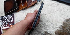 Handmade Leather Mens Small Passport Wallets Travel Wallets for Men - iwalletsmen