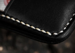 Handmade Leather Boa Skin Tooled Mens billfold Wallet Cool Slim Wallet Biker Wallet for Men